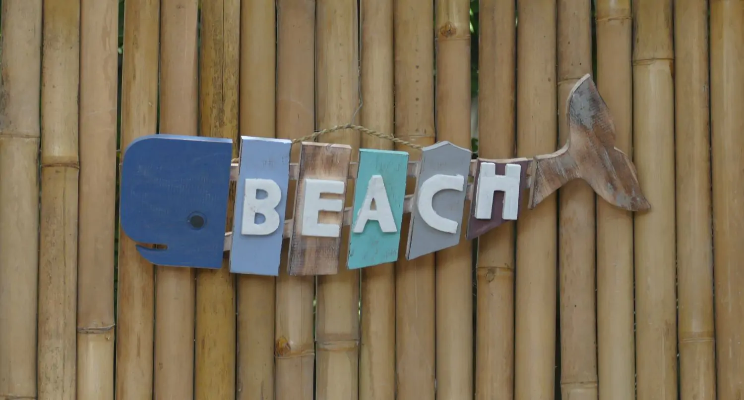  Product image 1 of the product “Whale. Wooden sign to hang, in shape of a Whale with the letters 